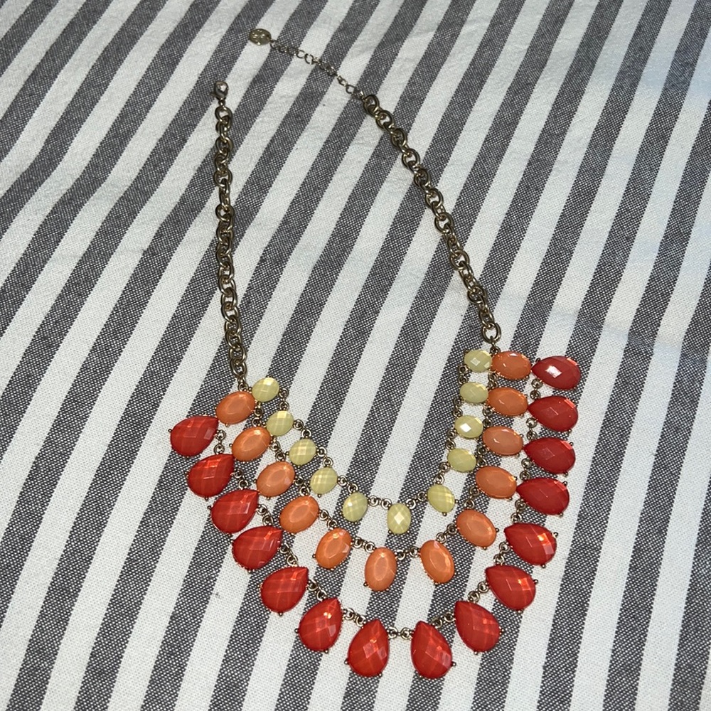 Peach, Orange and Yellow Necklace